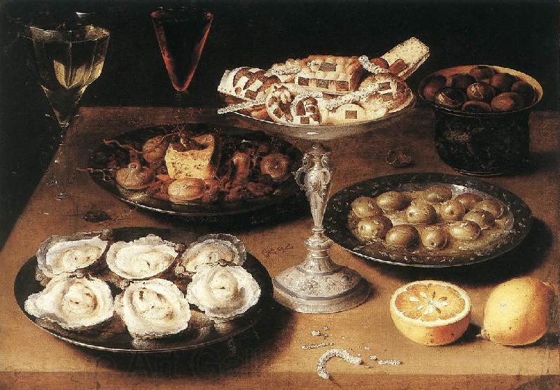 BEERT, Osias Still-Life with Oysters and Pastries Spain oil painting art